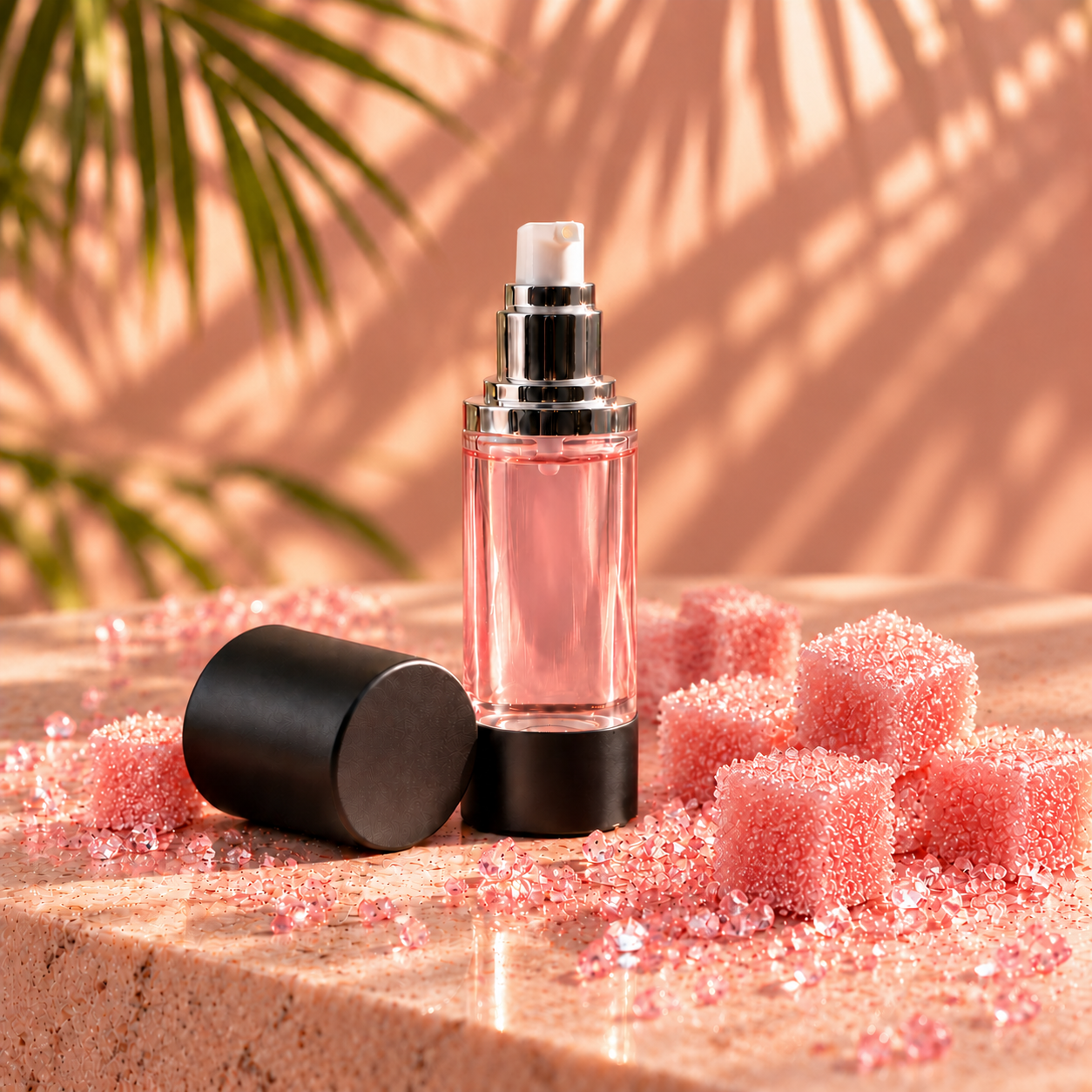Pink Sugar Moisturizing Body Oil in a 1oz airless pump bottle